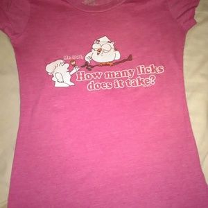 Tottosie roll pop shirt pink